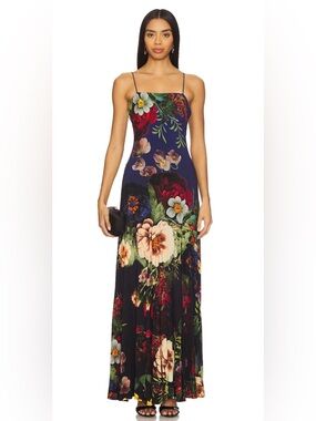 chinese dress ladies Deena Long Dress with Ruffled Hem main image 0